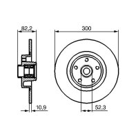 BOSCH 0 986 479 280 Bremsscheibe