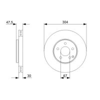 BOSCH 0 986 479 333 Bremsscheibe