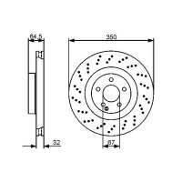 BOSCH 0 986 479 412 Bremsscheibe