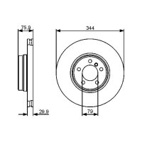BOSCH 0 986 479 475 Bremsscheibe