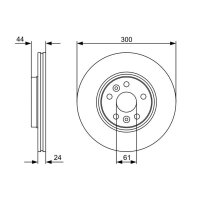 BOSCH 0 986 479 554 Bremsscheibe