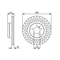 BOSCH 0 986 479 557 Bremsscheibe