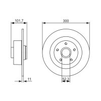 BOSCH 0 986 479 573 Bremsscheibe