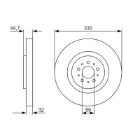 BOSCH 0 986 479 593 Bremsscheibe
