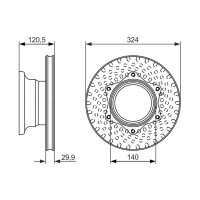 BOSCH 0 986 479 600 Bremsscheibe