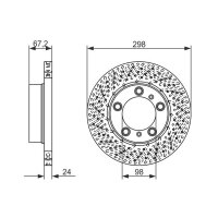 BOSCH 0 986 479 674 Bremsscheibe