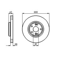 BOSCH 0 986 479 B47 Bremsscheibe