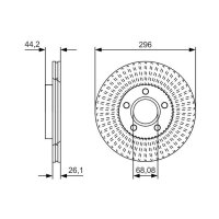 BOSCH 0 986 479 D15 Bremsscheibe