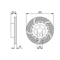 BOSCH 0 986 479 D27 Bremsscheibe
