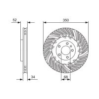 BOSCH 0 986 479 D28 Bremsscheibe