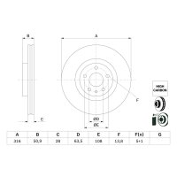BOSCH 0 986 479 D46 Bremsscheibe