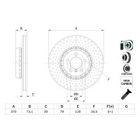 BOSCH 0 986 479 E21 Bremsscheibe
