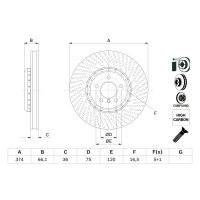 BOSCH 0 986 479 E27 Bremsscheibe