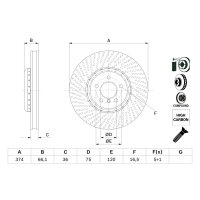 BOSCH 0 986 479 E28 Bremsscheibe