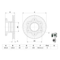 BOSCH 0 986 479 E47 Bremsscheibe