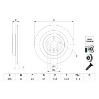 BOSCH 0 986 479 F69 Bremsscheibe