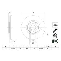 BOSCH 0 986 479 H30 Bremsscheibe
