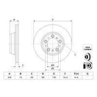 BOSCH 0 986 479 J73 Bremsscheibe