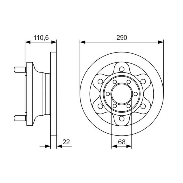 BOSCH 0 986 479 S95 Bremsscheibe