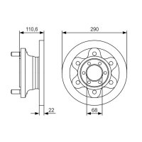 BOSCH 0 986 479 S95 Bremsscheibe