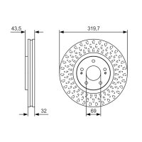 BOSCH 0 986 479 T01 Bremsscheibe