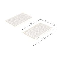 BOSCH 1 987 432 278 Filter, Innenraumluft