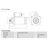 BOSCH 0 986 016 340 Starter