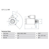 BOSCH 0 986 017 060 Starter