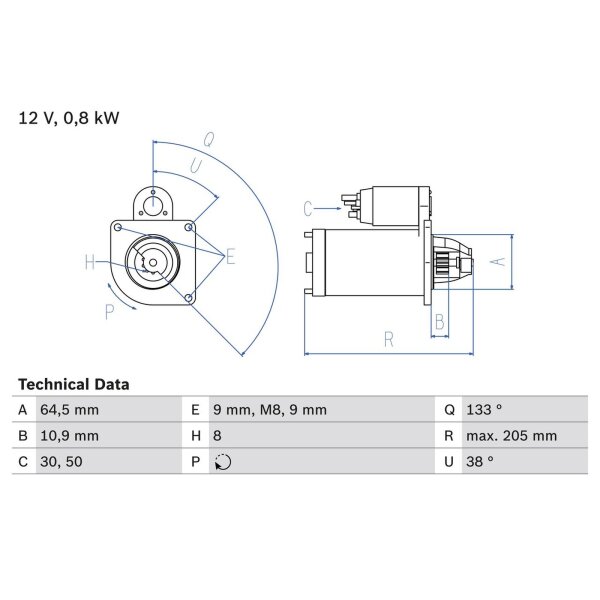 BOSCH 0 986 024 210 Starter
