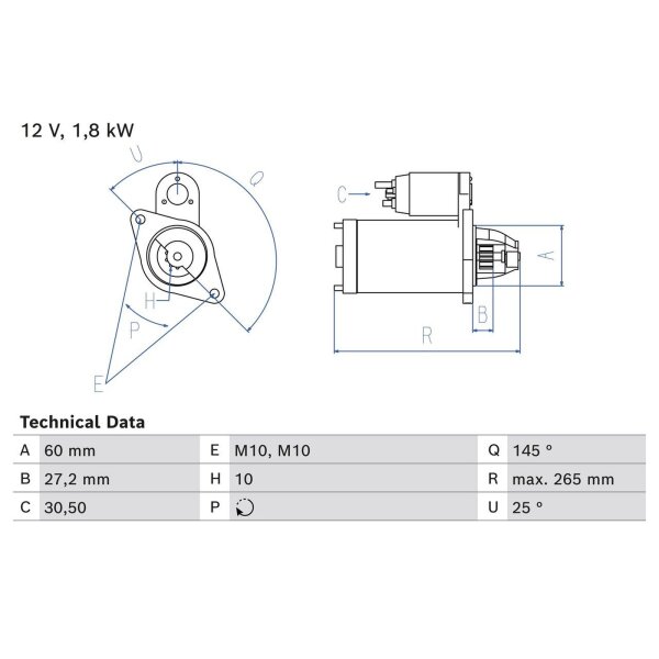 BOSCH 0 986 024 820 Starter