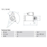 BOSCH 0 986 024 820 Starter