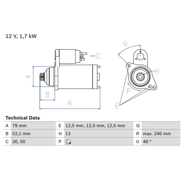 BOSCH 0 986 025 220 Starter