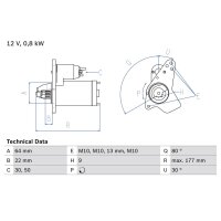 BOSCH 0 986 026 250 Starter
