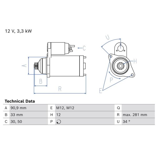 BOSCH 0 986 027 650 Starter