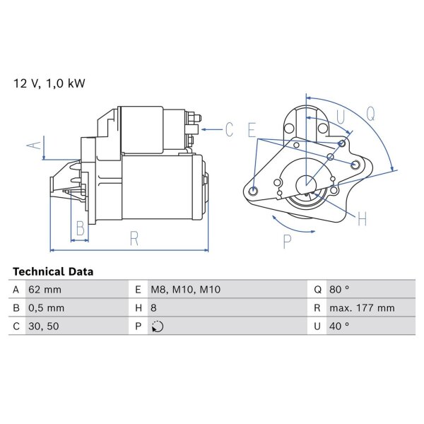 BOSCH 0 986 028 090 Starter