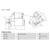 BOSCH 0 986 028 090 Starter