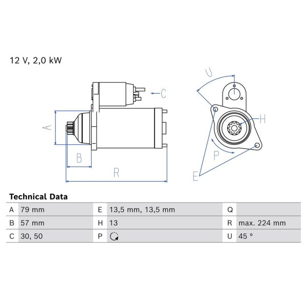 BOSCH 0 986 029 240 Starter