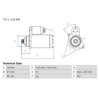BOSCH 0 986 029 240 Starter