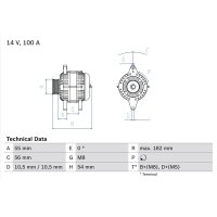 BOSCH 0 986 042 740 Generator