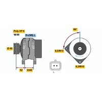 BOSCH 0 986 045 241 Generator