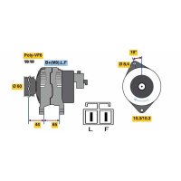 BOSCH 0 986 048 301 Generator