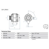 BOSCH 0 986 049 101 Generator