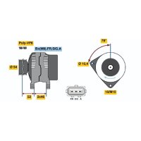 BOSCH 0 986 049 171 Generator