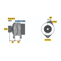 BOSCH 0 986 049 231 Generator