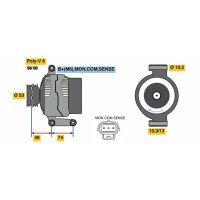 BOSCH 0 986 049 460 Generator