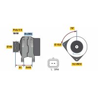 BOSCH 0 986 049 560 Generator