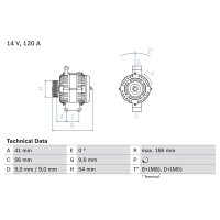 BOSCH 0 986 083 250 Generator