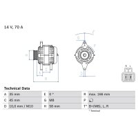 BOSCH 0 986 083 930 Generator