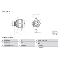 BOSCH 0 986 085 660 Generator