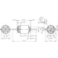 BOSCH 0 130 101 616 Elektromotor, Kühlerlüfter